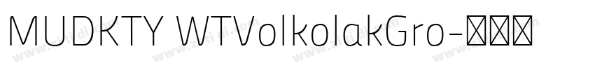 MUDKTY WTVolkolakGro字体转换